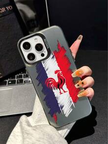 旅行款 1 件法国国旗图案保护手机壳，适用于 16/7/8/11/12/13/14/15，适用于三星/Redmi/OPPO/Vivo/Honor