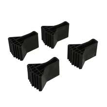 Almohadillas de goma antideslizantes para pies de escalera, cubiertas para pies, alfombrilla para muebles, protectores de repuesto para silla, cubierta para pie de escalera, 4 Uds. - 4 piezas - Ver 3