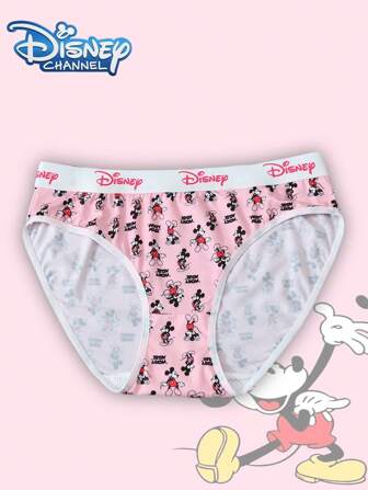 Disney 1 stuk  Cartoon Print Damesondergoed Comfortabel Schattig Stijl Dun Laag Taille Ondergoed