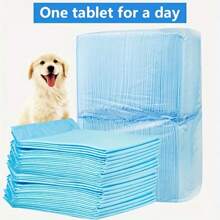 50pcs Absorbent Dog Training Pads, Heavy Duty Fabric Puppy Urine Pads, 17.72x23.62inch/23.62x23.62inch/23.62x35.43inch, Leakproof, Washable, Suitable For Large Dogs, Blue