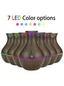 130毫升USB香薰加湿器，带彩色灯光，迷你家用超声波加湿器，毕业/生日礼物 - 彩色 - 查看 10