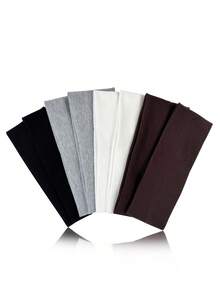 8pcs/Set Solid Color Breathable Moisture-Wicking Sports Headbands, Suitable For Gym, Workouts, Running, And Daily Wear Hair Band Turban Headband Sweatband, Hairband Fall Winter Hair Accessories For Women For Vacation Outfits Woman Elegant Scarf Women Bandanas Soft Headwrap