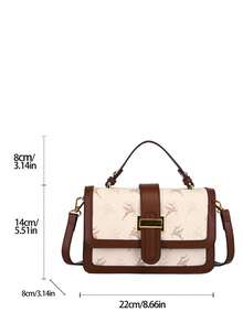 复古大容量手提包，奢华 PU 斜挎包，女士经典休闲手提包和单肩包