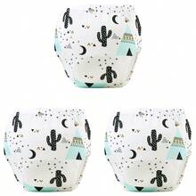 6件婴儿如厕训练裤 - 透气训练内裤，松紧腰身，柔软舒适，适合幼儿，多色可选，如厕训练，幼儿内裤，婴儿尿布裤，设计简约，面料耐用。送给男婴和女婴的最佳礼物