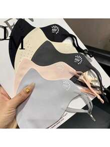 1pc The Brand-New Ice Silk Mask For Summer, A Thin And Three-Dimensional Sun Protection Face Mask With Ultraviolet Breathability And Sun Protection, Is Cute For Women