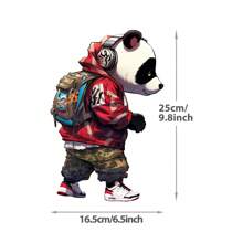Pegatinas de estampado por transferencia de calor con diseño de estampado animal de estilo hip hop callejero para prendas de vestir, almohadas, toallas, carpas, decoración DIY, manualidades, vinilo, plancha, lavable, resistente al desteñido