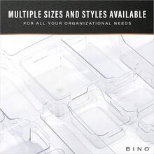 New  | Plastic Storage Bins, Mum - 2 Pack |  LUCID COLLECTION | Multi-Use Built-In Handl |  | Clear Storage Containers | Fridge Anizer | Pantry & Home Anization - 2PK - - View 8
