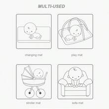 1 件防水透气可洗尿垫，婴儿护理床单，多功能尿布，月经垫 - 如圖 - 查看 5