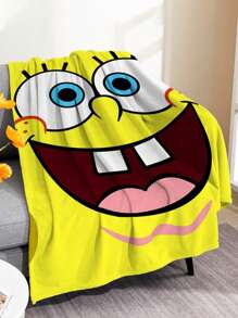 SPONGEBOB SpongeBob Schwammkopf Cartoon Digital Klimaanlagen Steppdecke ist bequem und weich als Badetuch