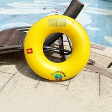 1 件超大加厚游泳圈，防倾覆，初学者游泳圈，男女款，充气水上浮圈 - 彩色 - 查看 12