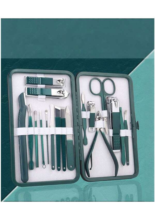 18/12/10/7/4pcs Professional Manicure Set, Includes Nail Clippers, Files, And Storage Box - Complete Nail And Foot Care Kit, Suitable For Travel Or Home Grooming