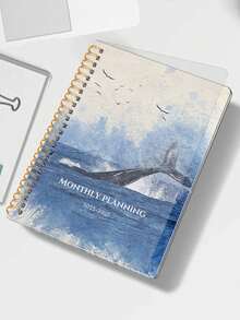 BUBU 2026-2027 学年周计划和月计划，2026 年 1 月 - 2027 年 12 月，6.5 英寸 X 8.2 英寸，软封面，线圈装订，学校和办公用品返校用品 - 彩色 - 查看 6