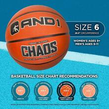 Toss Up Youth Rubber Streetball, Indoor Outdoor Basketball With Deep Channels & Durable Grip, Includes Pump Concrete, Training & Recreational - 紫色/伏特 - 查看 5