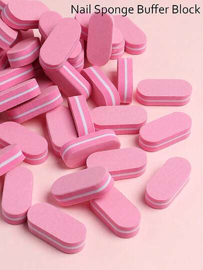 1 cliente, 1 utilizzo, pulito e igienico. Mini spugne per unghie, lima per buffer, blocco per carteggiatura, lucidatura, strumenti e accessori per pedicure, manicure e arte di unghie