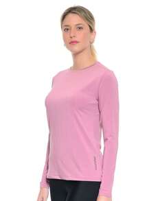 WOMEN'S LONG SLEEVE T-SHIRT WITH UV50 PROTECTION - Rose - View 1