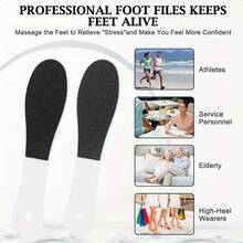 4pcs Dual-Grit Pedicure Foot Files, Coarse & Fine, Double-Sided Foot Scraper, Callus Remover For Soft Feet, Heel Scrubber For Foot Care, Exfoliating Foot Rasp, Plastic Handle - Multicolor - View 5