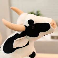 Plush Cow Stuffed Animal Doll, Cartoon Calf Doll, Chinese Zodiac Ox Soft Doll, Kids Birthday Gift, Photo Prop, Decorative Figurine