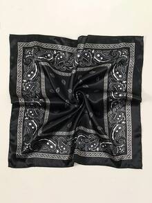 1 件/4 件时尚嘻哈头带，男士头巾，颈巾，头饰，腕带，方形佩斯利印花手帕 50*50 厘米 - 佩斯利印花50方巾 - 查看 6