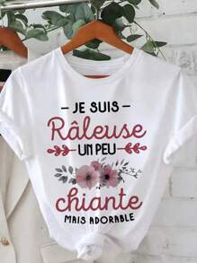 Camiseta de manga corta con estampado para niñas preadolescentes, apta para estudiantes y niños pequeños, top de verano para niñas preparadas para jugar