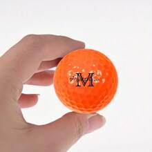 Personnalisé 3/6 pièces, Balle de golf moderne texte personnalisé en couleur, Cadeau de fête des pères, Noël, Six couleurs au choix, Distance et précision améliorées, Parfait pour les golfeurs, Accessoires de golf/Golf haute performance/Idéal pour anniversaires, Nouvel An, Saint-Valentin