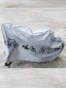 1pc Rain And UV Protection Bike Cover, Water-Resistant Polyester Fabric, Universal Fit For MTB And Road Bikes, 200 X 100 Cm(Random Pattern)