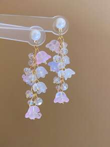 Boucles d'oreilles pendantes minimalistes à pampilles colorées en forme d'étoile, à la mode et polyvalentes pour femmes