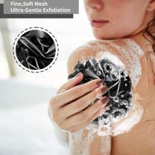 4/2/1 szt. Gąbka do kąpieli Loofah, gąbka do szorowania pleców, miękka siatka, peeling, puf, kula prysznicowa, gąbki do kąpieli dla kobiet i mężczyzn, akcesoria łazienkowe, wystrój łazienki, lato. Tylna część luffy do kąpieli, miękka siatka, peeling, gąbka prysznicowa, kula prysznicowa, gąbka do kąpieli, akcesoria kąpielowe dla mężczyzn i kobiet, powrót do szkoły