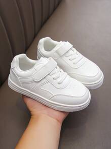 1 Pair Children Fashion Sports Shoes, Boys & Girls Indoor & Outdoor Casual Canvas Sneakers, Toddler Anti-Slip Durable Running Shoes