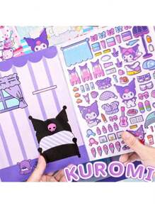 Sanrio Sanrio DIY Bubble Sticker Quiet Book With Lovely Kuromi Pattern, Exclusive Toy For Children