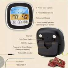 Digitales Lebensmittel-Thermometer, geeignet für präzises Garen von Fleisch und Grillen, Sofort-Ablesung Fleischthermometer, digitales Küchen-Thermometer, Ofenthermometer, digitales Lebensmittel-Kochthermometer