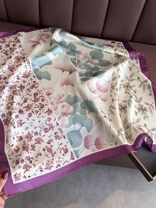 1pc Vintage And Fashionable Leopard Print Animal Print Satin Square Scarf Headband Bandana, Versatile Women's Silk Imitation Scarf Shawl For Tourism, Vacation, Leisure, And Leisure,Head Scarf, Daily Commuting Small Collar, Fashionable Handbag Decoration Bag Ribbon, Holiday Gift For Mothers And Elders For Dress