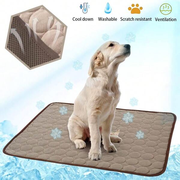 Washable Dog Cooling Mat Ice Silk Cooling Mat For Dogs Pet Self Cooling Pad Blanket Dog Cooling Pad For Indoor & Outdoor Car Seats