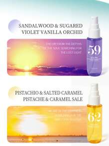 مجموعة هدايا رذاذ عطر برازيلي خالي من الكحول، رائحة فاكهية أنيقة، عطر زهري رقيق، طويل الأمد، حجم مدمج مناسب للسفر، مثالي للهدايا