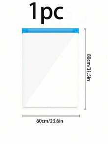 1 Pc Portable Travel Vacuum Compression Bag, Large Capacity PVC Vacuum Storage Bag, Space Saving Garment Bag For Clothes, Bedding, Shoes, Carpets, Pillows, Suitable For School, Home, Dorm, Business Travel, Vacation, Wardrobe - Multicolor - View 19