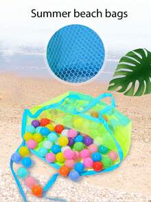 حقيبة محمولة سريعة التجفيف قطعة واحدة ، حقيبة شاطئ خفيفة الوزن من الشبك ، سلة أدوات استحمام شبكية قابلة للتعليق ، مناسبة للسفر والسباحة والرياضة والنادي الصحي والتخييم والتسوق وسكن الكلية