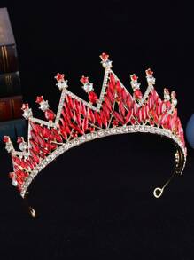 1 Peça Coroa Elegante e Cintilante, Adequada Para Adolescentes e Mulheres, Para Usar em Festas e Decoração