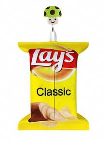 1pc Creative Potato Chip Style Tissue Box Cover, Cute Cloth Tissue Holder For Living Room, Car, Foldable Paper Towel Bag, Home Paper Napkin Storage, Space-Saving - Multicolor - View 16