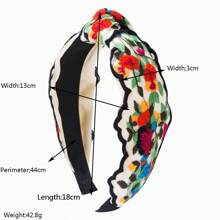 Diadema con bordado floral de estilo bohemio retro 2025, accesorio versátil y ligero de lujo para mujeres, diadema para el cabello, accesorios para el cabello, aro para el cabello