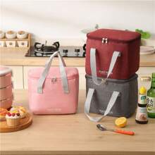 Borsa termica per il pranzo di grande capacità senza tracolla o manico, borsa frigo con fogli di alluminio spessi adatta per studenti e impiegati, senza contatto con il cibo, borsa a mano, borsa da spiaggia, personalizzabile, ventilatore portatile
