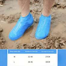 Waterproof Silicone Shoe Covers - Non-Slip & Reusable For Outdoor Rainy Days, Hiking, Cycling