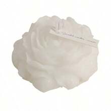 1 pièce Bougie façonnée en forme florale, bougie à la cire de soja d'esthétique botanique, bougie minimaliste faite main, décor adapté pour la maison, le spa, le yoga, l'anniversaire, le mariage, les cadeaux de fête, l'art, le blanc, la décoration de la chambre, le cadeau de remise des diplômes