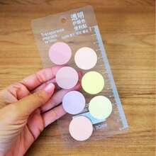 7 Color Sticky Note Kit Colorful Bookmark 140 Sticky Notes - Creative Stationery Back To School - Multicolor - Ver 3