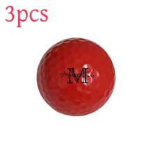 Personnalisé 3/6 pièces, Balle de golf moderne texte personnalisé en couleur, Cadeau de fête des pères, Noël, Six couleurs au choix, Distance et précision améliorées, Parfait pour les golfeurs, Accessoires de golf/Golf haute performance/Idéal pour anniversaires, Nouvel An, Saint-Valentin