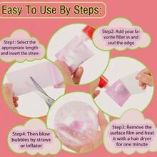 Kit de Fitas Adesivas Nano com Bolhas para Crianças, Kit de Fitas Adesivas com Bolhas Nano com Glitter, Argila, Adesivos Fofos e Ferramentas de Acessórios, Artesanato de Fitas Adesivas Nano para Crianças, Adolescentes e Meninas (Cor do Conjunto de Acessórios Aleatória)