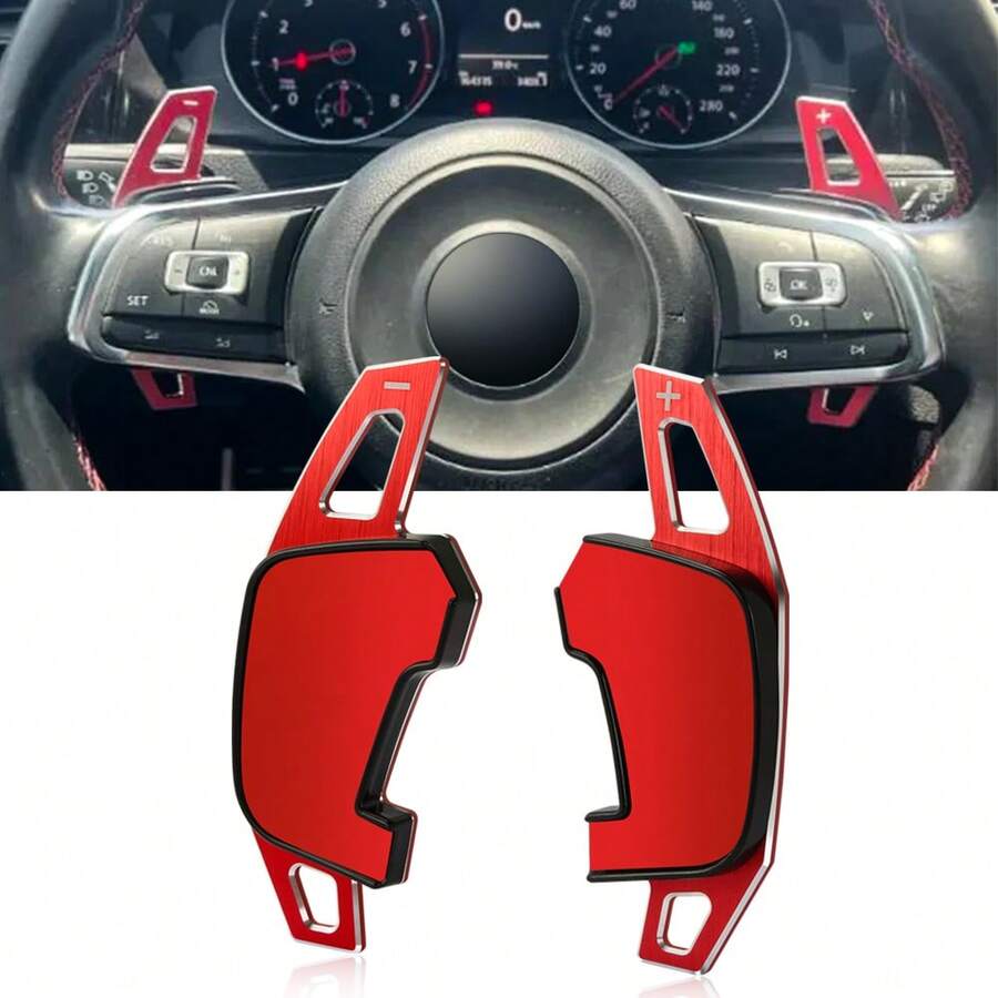 Car Steering Wheel Paddle Shift Extend Shifter Sticker For VW Golf 7 GTI MK7 GTE GTD RLINE Volkswage POLO Scirocco Sagitar GLI - one-size - View 1