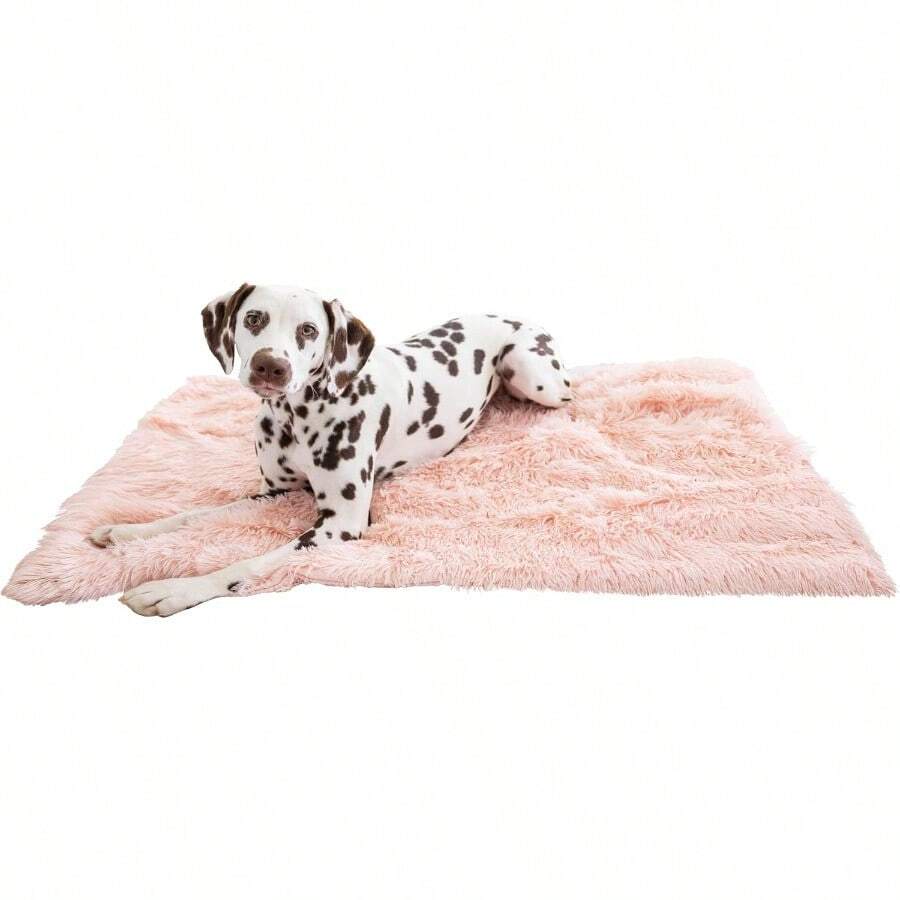 GEOXSBest Friends By Sheri Calming Shag Dog Blanket Ultra Soft Faux Fur Pet Throw AnxietyRelief Lightweight Warm Bed Cover For Dogs And Cats Machine Washable Cotton Candy Pink 30 X 40z001 - 棉花糖粉紅 - 查看 1