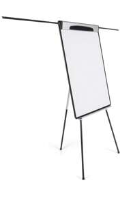 Bi-Office Cavalletto magnetico a treppiede design - 70 x 100 cm (formato europeo), superficie in acciaio laccato, telaio in alluminio e plastica nera