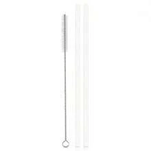 Pajitas de repuesto para tumblers de 14 a 40 onzas, pajitas largas reutilizables con cubiertas de limpieza de pajitas, pajitas de plástico de 12.2" para accesorios de tazas y botellas, útiles escolares