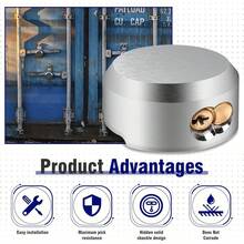 3 Pack Of Heavy Duty Hidden Shackle Padlocks With Keyed Alike, Puck Locks, Puck Lock, Outdoor Padlock For Trailer Door Lock, Moving Trucks &  (2-7/8 Inch) - default - View 5