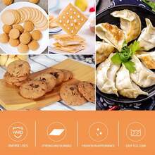 Ravioli Stamp Maker Cutter With Roller Wheel, Wooden Handle And Fluted Edge, For Ravioli, Pasta, Dumplings Lasagna - Multicolor - View 4